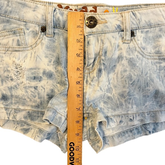 Vintage Y2K Mudd Low Rise Micro Mini Booty Shorts Bundle Lot of 2 Denim Jrs Sz 7 - Picture 14 of 16